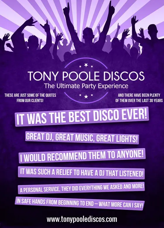 Tony Poole Discos Testimonial - It Was The Best Disco Ever!