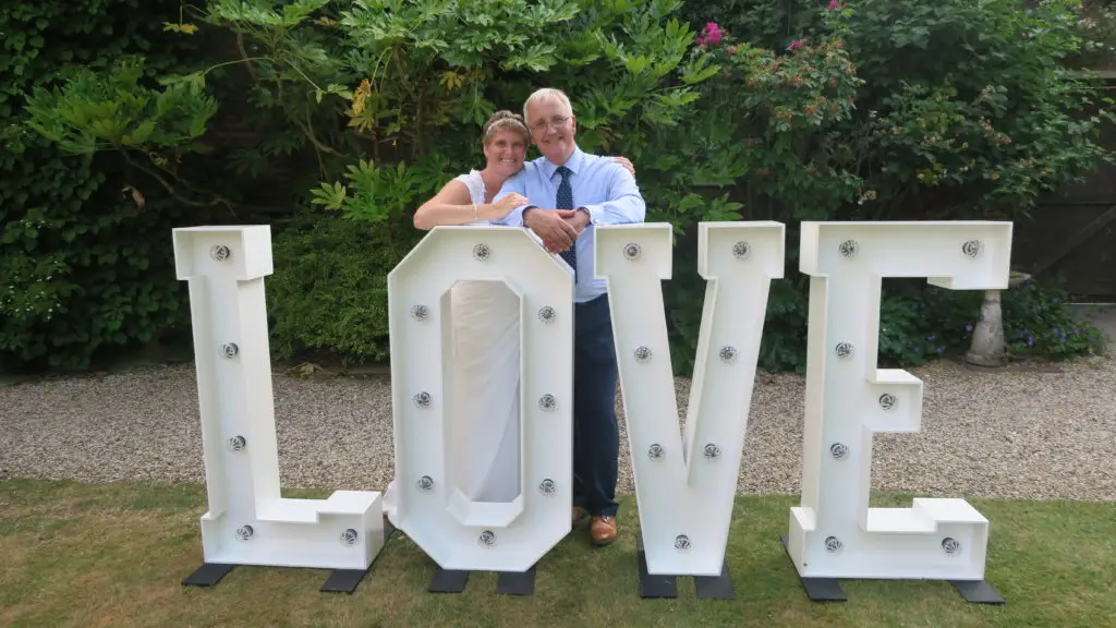 Hedingham Castle, Essex Love Letters Outside