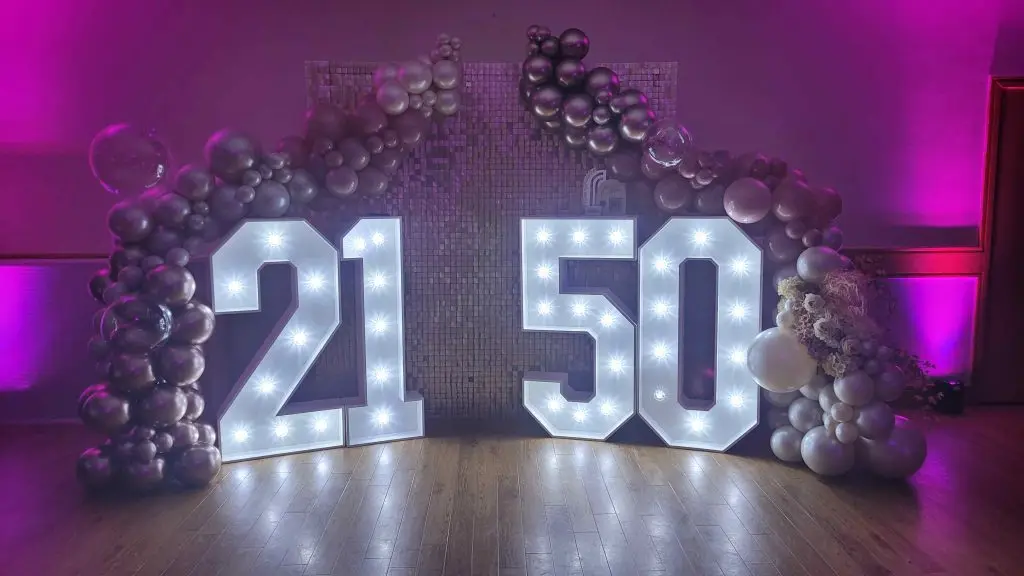Wodson Park Ware Herts White LED Numbers