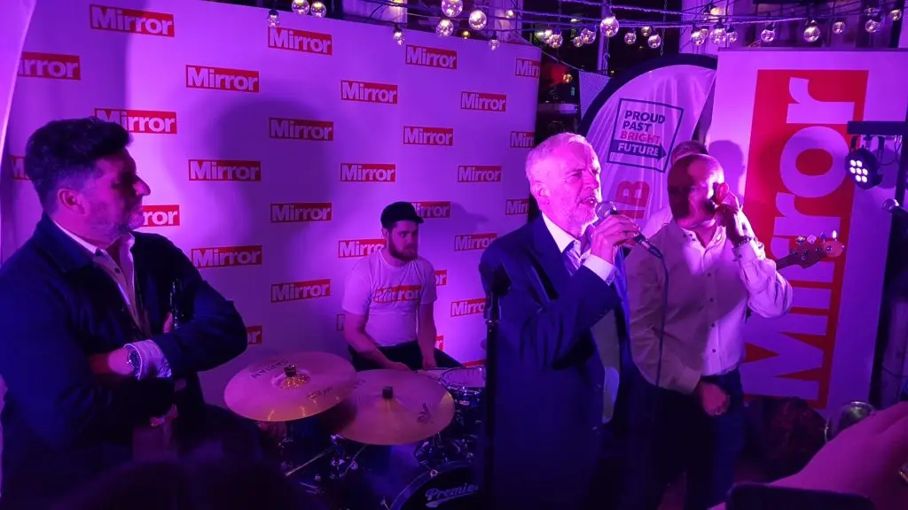 Introducing Jeremy Corbyn At Daily Mirror Sponsored Labour Party Confererence After Party