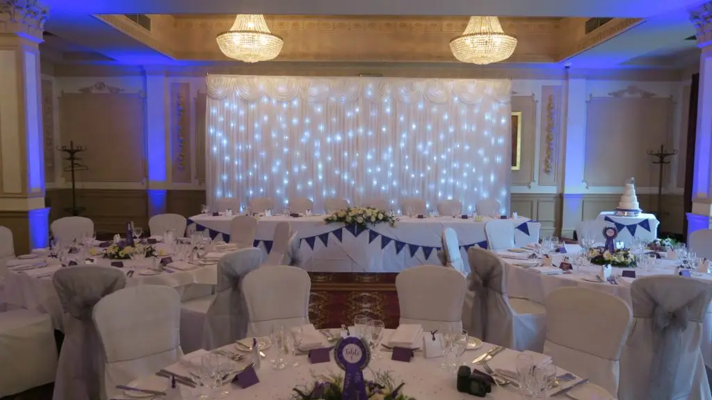 Down Hall, Essex Top Table Backdrop