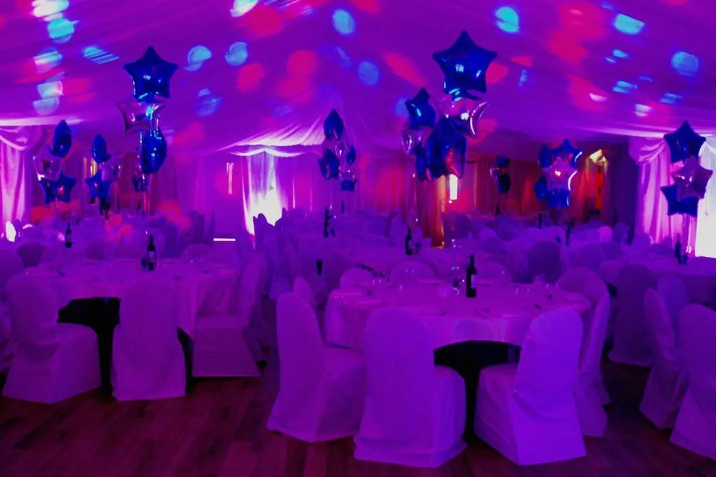 Gilwell Park, Essex, Uplighting Pink